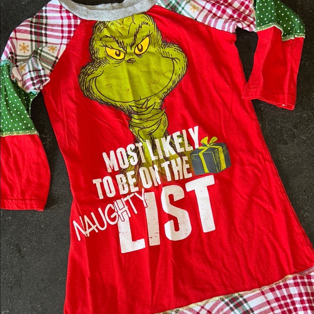 Red Grinch Christmas Dress - Picture 2 of 3